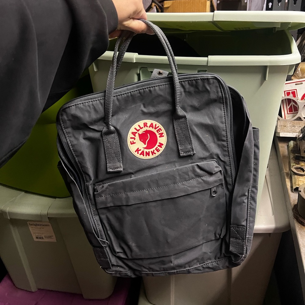 Fjallraven kanken grey backpack